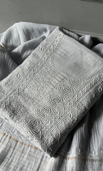 Load image into Gallery viewer, Women's Lakhnavi Handcrafted Mul Chanderi Kurta And Dupatta Set - HONC0296494