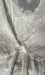 Load image into Gallery viewer, Women's Lakhnavi Handcrafted Mul Chanderi Semi - Stitched Angrakha And Dupatta Set- HONC0276228