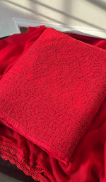 Load image into Gallery viewer, Alayna Women's Lakhnavi Handcrafted Unstitched Cotton Chikankari Suit Material - HONC0294228
