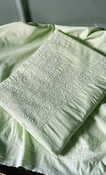 Load image into Gallery viewer, Alveena Women's Lakhnavi Handcrafted Cotton Unstitched Chikankari Kurta And Kurta Dupatta Set - HONC0101900