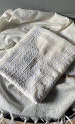 Load image into Gallery viewer, Women's Lakhnavi Handcrafted Mul Chanderi Unstitched Kurta And Dupatta Set - HONC0305474