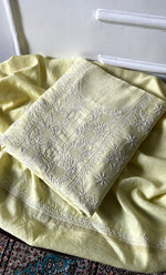 将图像加载到图库查看器中, Women's Lakhnavi Handcrafted Unstitchd Maheshwari Mul Chanderi Kurta And Dupatta Set - HONC0268527