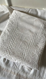 将图像加载到图库查看器中, Women's Lakhnavi Handcrafted Maheshwari Mul Chanderi Kurta And Dupatta Set - HONC0264661