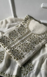 Load image into Gallery viewer, Women's Lakhnavi Handcrafted Mul Chanderi Unstitched Kurta And Dupatta Set- HONC0317816