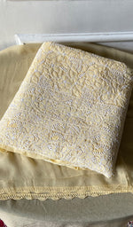 Load image into Gallery viewer, Women's Lakhnavi Handcrafted Cotton Unstitched Chikankari Suit Material - HONC0354994
