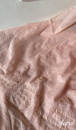 将图像加载到图库查看器中, Women's Lakhnavi Handcrafted Mul Chanderi Unstitched Chikankari Full Suit - HONC0370548