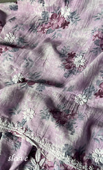 将图像加载到图库查看器中, Women's Lakhnavi Handcrafted Cotton Chikankari Unstitched Kurta And Kurta Dupatta Set - HONC0312699