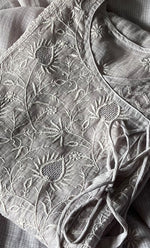 Load image into Gallery viewer, Sehmat Women's Lakhnavi Handcrafted Kota Cotton Semi - Stitched Angrakha And Dupatta Set- HONC0294480