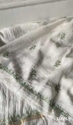 将图像加载到图库查看器中, Women's Lakhnavi Handcrafted Mul Chanderi Unstitched Kurta And Dupatta Set - HONC0366818