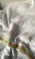 Load image into Gallery viewer, Women's Lakhnavi Handcrafted Unstitched Cotton Chikankari Kurta Dupatta Set - HONC0326100