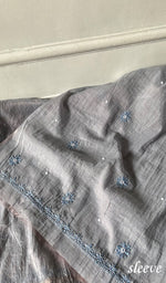 Load image into Gallery viewer, Women's Lakhnavi Handcrafted Mul Chanderi Unstitched Chikankari Full Suit- HONC0354632