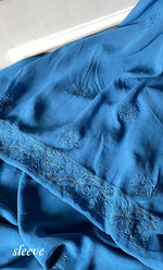 将图像加载到图库查看器中, Women's Lakhnavi Handcrafted Viscose Georgette Chikankari Full Suit Material - HONC0299913