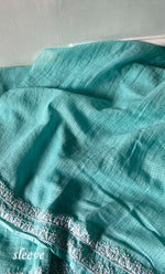 Load image into Gallery viewer, Women's Lucknowi Handcrafted Kota Cotton Chikankari Unstitched Kurta And Dupatta Set - HONC0336030