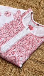 将图像加载到图库查看器中, Women's Lucknowi Handcrafted Cotton Chikankari Kurti - HONC0273989