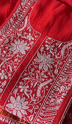 将图像加载到图库查看器中, Women's Lakhnavi Handcrafted Mul Chanderi Semi - Stitched Kurta And Dupatta Set - HONC0282239