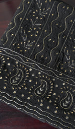 Load image into Gallery viewer, Women's Lakhnavi Handcrafted Viscose Georgette Chikankari Unstitched Kurti Fabric - HONC0155617