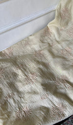 Load image into Gallery viewer, Women's Lakhnavi Handcrafted Mul Chanderi Unstitched Chikankari Full Suit Material - HONC0345323