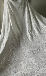将图像加载到图库查看器中, Women's Lakhnavi Handcrafted Bridal Viscose Georgette Chikankari Lehenga Set - HONC0242217