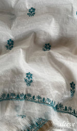 将图像加载到图库查看器中, Women's Lakhnavi Handcrafted Mul Chanderi Unstitched Kurta And Dupatta Set - HONCO278130