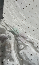 Load image into Gallery viewer, Women's Lucknowi Handcrafted Crepe Chikankari Unstitched Kurta Dupatta Set- HONC0283633