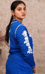 Load image into Gallery viewer, khayal Women's Lakhnavi Handcrafted Cotton Chikankari Kurti And Plazzo Set - HONC0323934