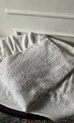 将图像加载到图库查看器中, Women's Lakhnavi Handcrafted Pure Silk Georgette Chikankari Unstitched Anarkali And Dupatta Set- HONC0321064