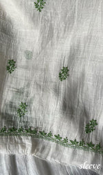 将图像加载到图库查看器中, Women's Lakhnavi Handcrafted Mul Chanderi Kurta And Dupatta Set - HONC0263963
