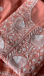 Load image into Gallery viewer, Women's Lakhnavi Handcrafted Maheshwari Mul Chanderi Kurta And Dupatta Set - HONC0288974
