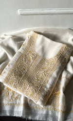 Load image into Gallery viewer, Titlee Women's Lakhnavi Handcrafted Unstitched Mul Chanderi Kurta And Dupatta Set - HONC0324068