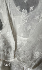 将图像加载到图库查看器中, Women's Lakhnavi Handcrafted Mul Chanderi Semi - Stitched Angrakha And Dupatta Set- HONC0303236