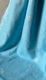 Load image into Gallery viewer, Fairoz Women's Lakhnavi Handcrafted Cotton Chikankari Saree - HONC0232512