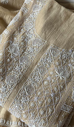 将图像加载到图库查看器中, Women's Lakhnavi Handcrafted Mul Chanderi Semi - Stitched Kurta And Dupatta Set - HONC0282237