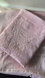 Load image into Gallery viewer, Women's Lakhnavi Handcrafted Mul Chanderi Unstitched Kurta And Dupatta Set - HONC0266978