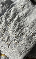 Load image into Gallery viewer, Women's Lakhnavi Handcrafted Chanderi Silk Semi - Stitched Anarkali And Dupatta Set - HONC0273150