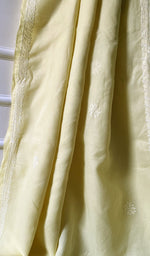 Load image into Gallery viewer, Women's Lakhnavi Handcrafted Cotton Chikankari Saree - HONC0188920