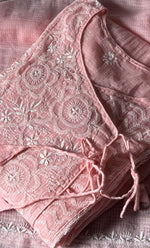 将图像加载到图库查看器中, Sehmat Women's Lakhnavi Handcrafted Kota Cotton Semi -Stitched Angrakha And Dupatta Set- HONC0301720