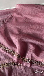 Load image into Gallery viewer, Women's Lakhnavi Handcrafted Mul Chanderi Unstitched Chikankari Full Suit Material - HONC0324546