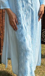 Load image into Gallery viewer, Aleena Women's Lucknowi Handcrafted Muslin Chikankari Kurti - HONC0209081
