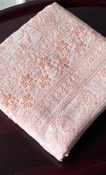 Load image into Gallery viewer, Women's Lakhnavi Handcrafted Cotton Chikankari Unstitched Kurti Fabric - HONC0318053