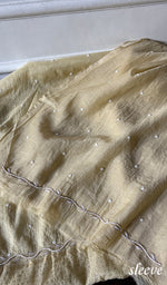 Load image into Gallery viewer, Chidiya Women's Lakhnavi Handcrafted Mul Chanderi Unstitched Kurta And Dupatta Set- HONC0349590