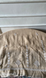 将图像加载到图库查看器中, Aavya Women's Lakhnavi Handcrafted Mul Chanderi Unstitched Kurta And Dupatta Set- HONC0348673