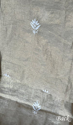Load image into Gallery viewer, Women's Lucknowi Handcrafted Tissue Chanderi Chikankari Kurta And Dupatta Set - HONC0242482