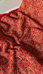 将图像加载到图库查看器中, Yumna Women's Lucknowi Handcrafted Faux-Georgette Chikankari Suit Material - HONC0277972
