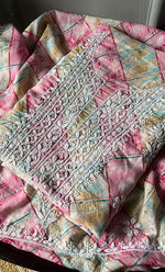 将图像加载到图库查看器中, Women's Lakhnavi Handcrafted Cotton Chikankari Unstitched  Kurta And Kurta Dupatta Set - HONC0312681