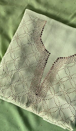 Load image into Gallery viewer, Women's Lakhnavi Handcrafted Viscose Georgette Chikankari Full Suit Material - HONC0198666