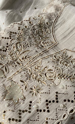 Load image into Gallery viewer, Women's Lakhnavi Handcrafted Mul Chanderi Unstitched Kurta And Dupatta Set- HONC0313326