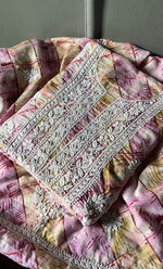 将图像加载到图库查看器中, Women's Lakhnavi Handcrafted Cotton Chikankari Unstitched Kurta And Kurta Dupatta Set - HONC0312694