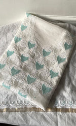 Load image into Gallery viewer, Amisha Women's Lakhnavi Handcrafted Mul Chanderi Unstitched Kurta And Dupatta Set - HONC0319470