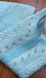 将图像加载到图库查看器中, Women's Lakhnavi Handcrafted Cotton Chikankari Kurti - HONC0274209