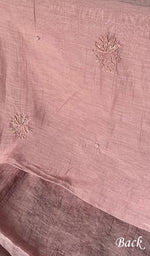将图像加载到图库查看器中, Mira Women's Lakhnavi Handcrafted Mul Chanderi Unstitched Kurta And Dupatta Set - HONC0241679